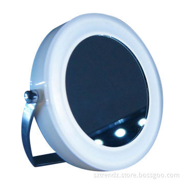 Lighted Makeup Mirror with Built-in LED, 3 Times Magnifying and 360° Rotation